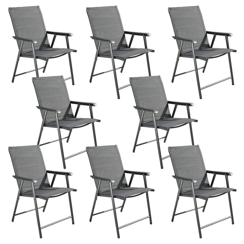 Tropical Outdoor Bistro Chairs Rattan Folding Outdoors Dining Chairs