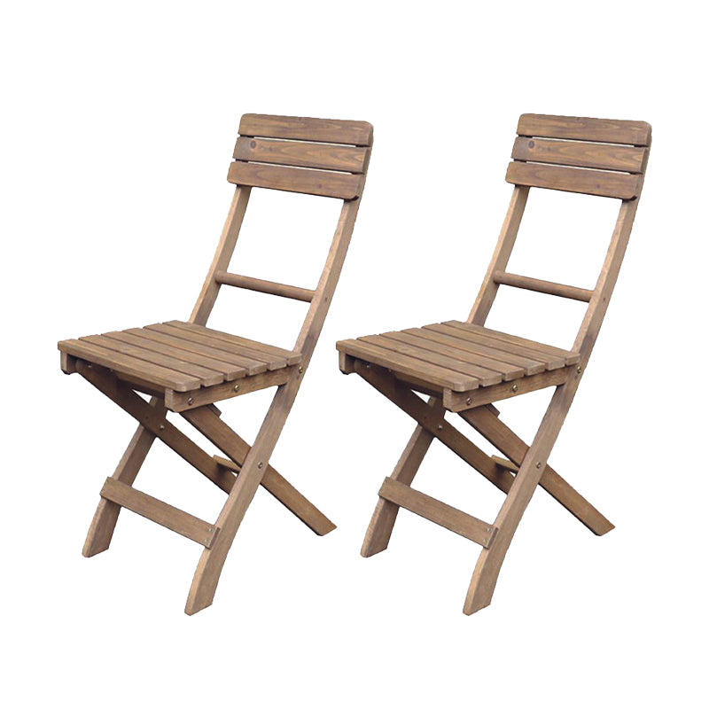 Contemporary Outdoor Chair Folding Solid Wood Patio Dining Chair