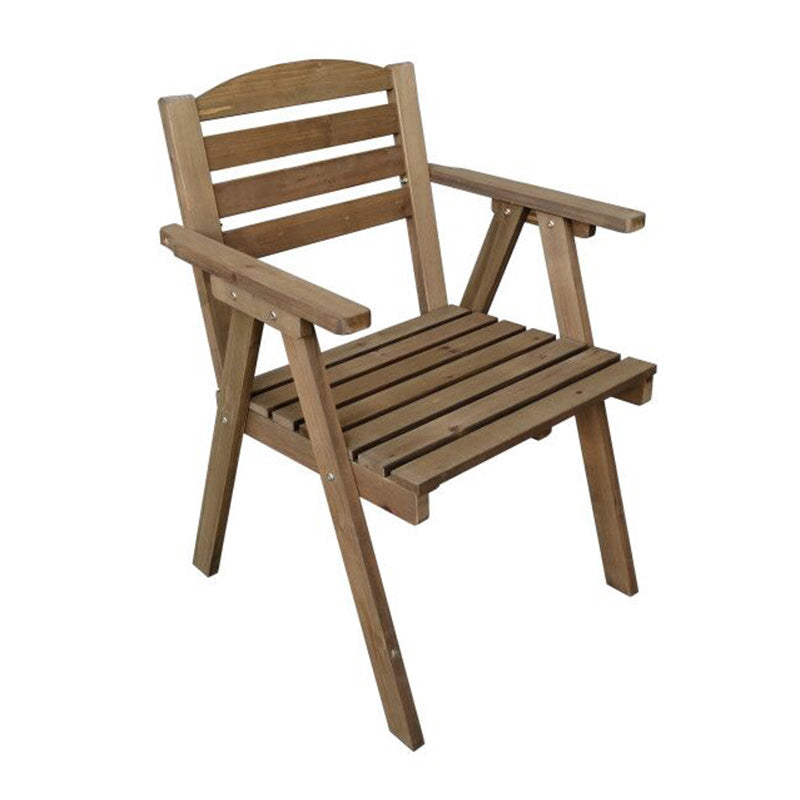 Contemporary Outdoor Chair Folding Solid Wood Patio Dining Chair