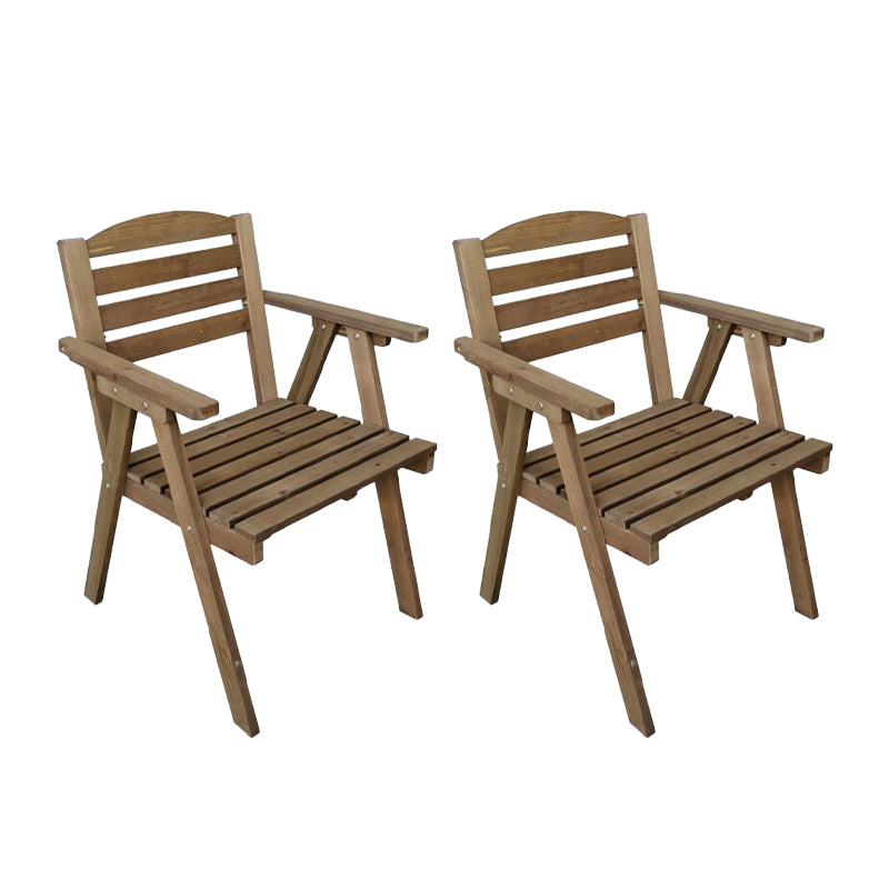 Contemporary Outdoor Chair Folding Solid Wood Patio Dining Chair