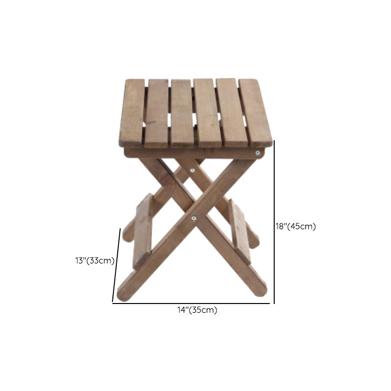 Contemporary Side Chair Folding Solid Wood Armles Dining Side Chair