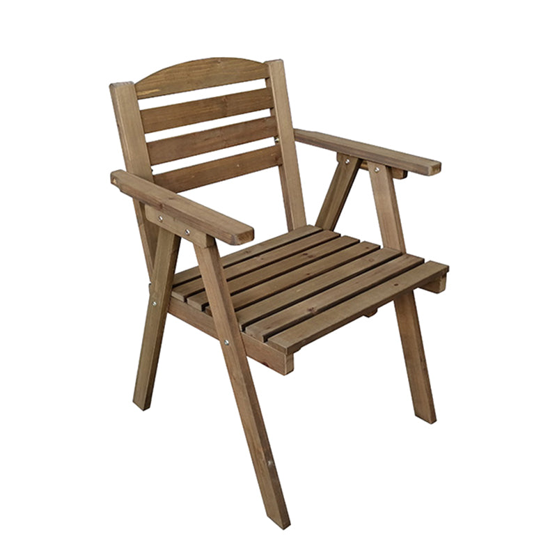 Contemporary Outdoor Chair Solid Wood Folding Patio Dining Chair