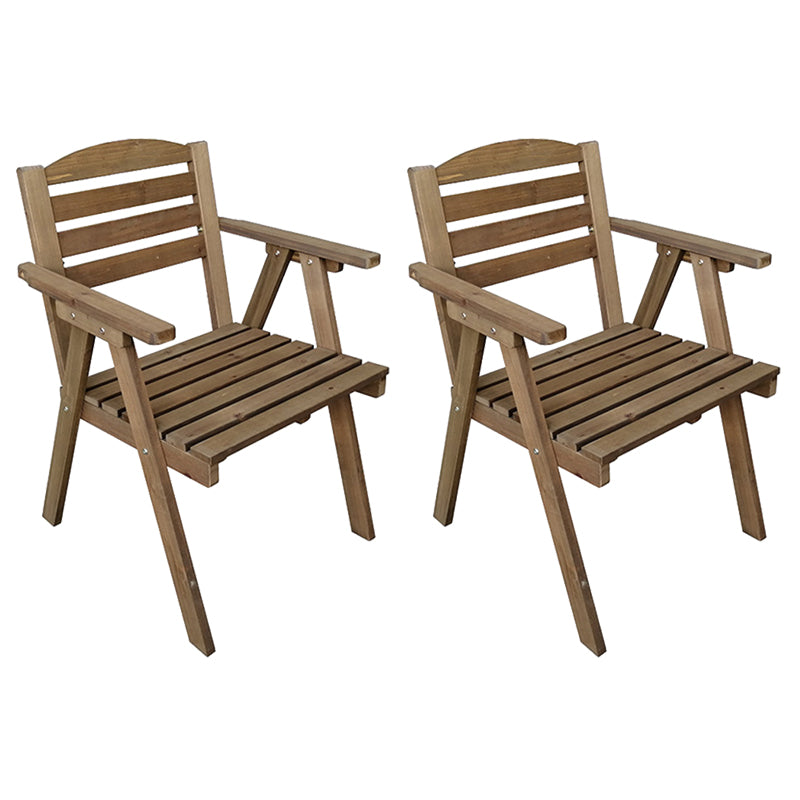 Contemporary Outdoor Chair Solid Wood Folding Patio Dining Chair