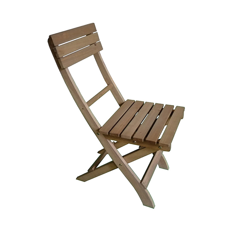 Contemporary Outdoor Chair Solid Wood Folding Patio Dining Chair