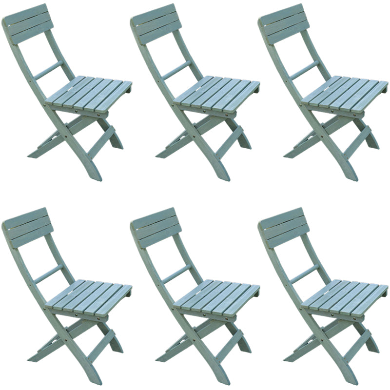 Contemporary Outdoor Chair Solid Wood Folding Patio Dining Chair