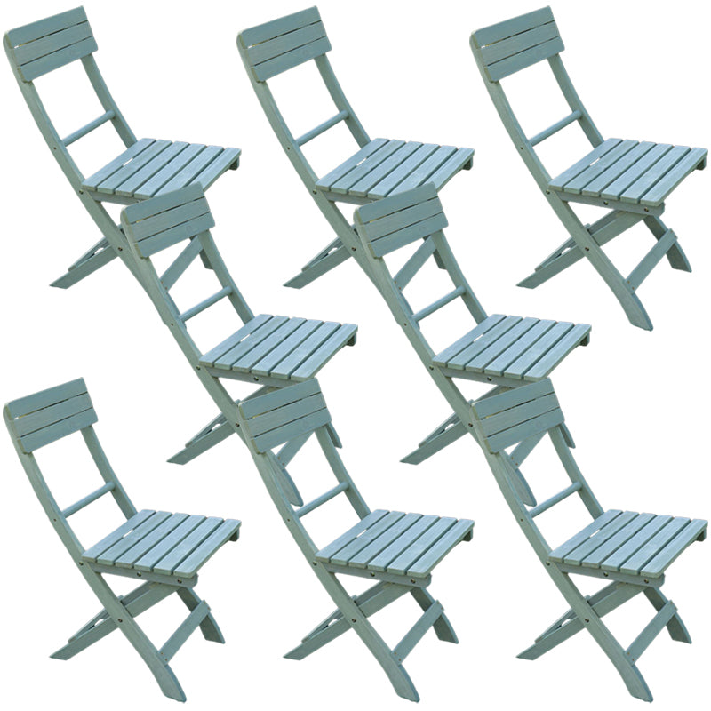 Contemporary Outdoor Chair Solid Wood Folding Patio Dining Chair