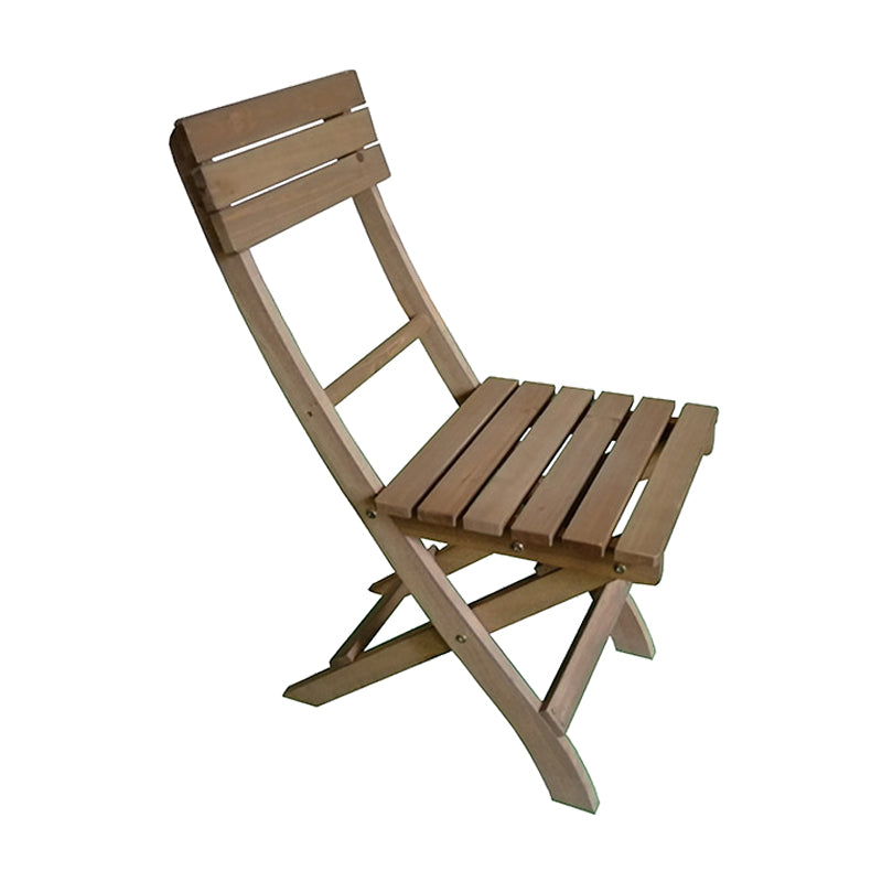 Contemporary Outdoor Chair Solid Wood Folding Patio Dining Chair