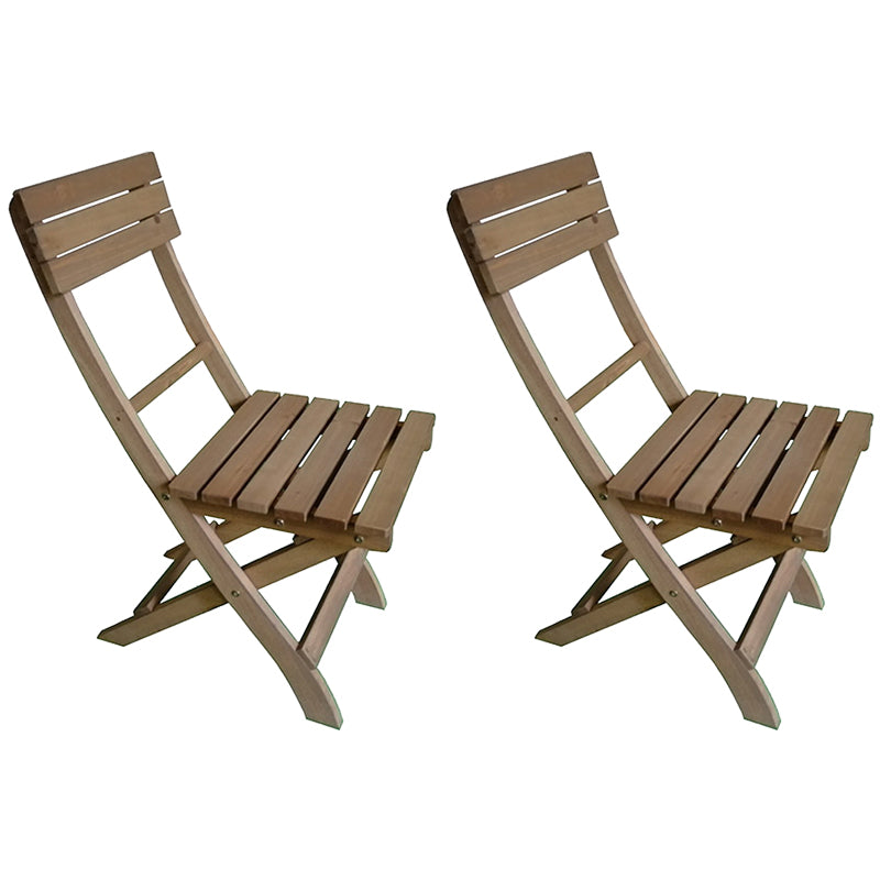 Contemporary Outdoor Chair Solid Wood Folding Patio Dining Chair