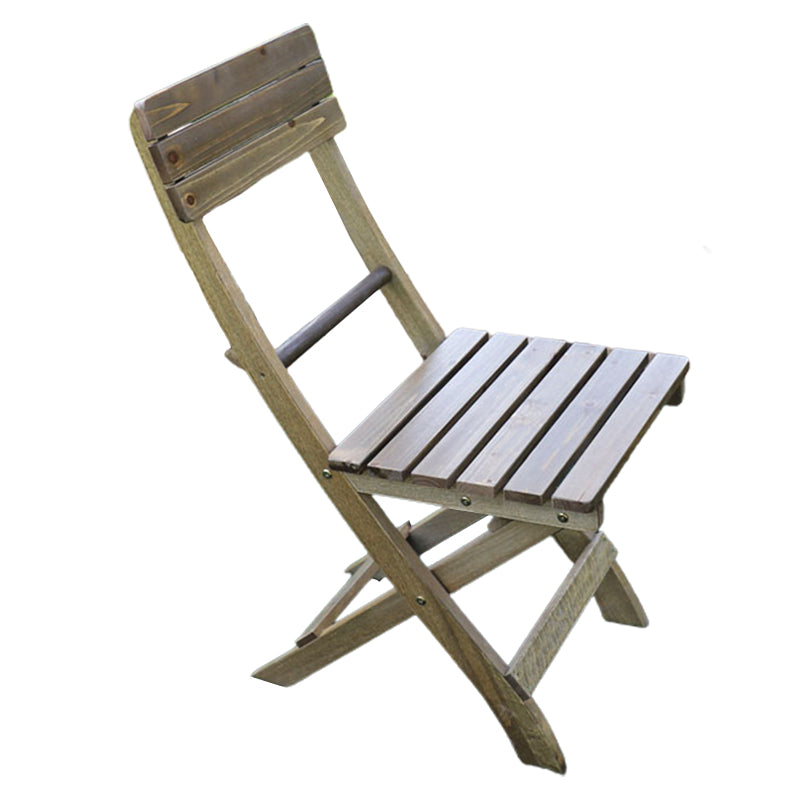 Contemporary Outdoor Chair Solid Wood Folding Patio Dining Chair