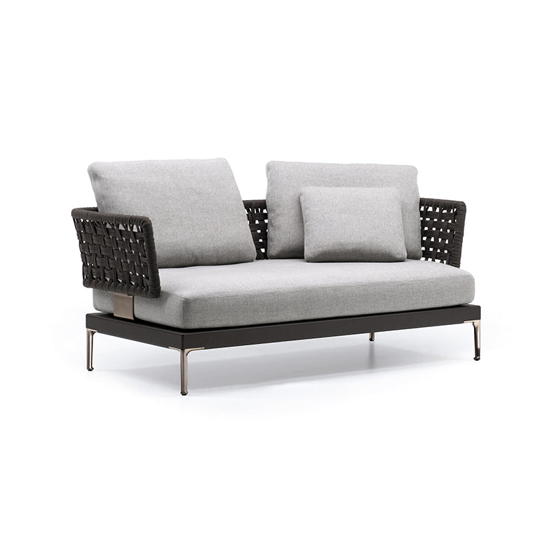 Aluminum Outdoor Patio Sofa Fabric Modern Patio Sofa With Cushions