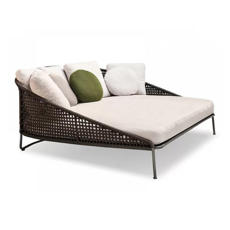 UV Resistant Metal Patio Sofa  Outdoor Patio Sofa with Cushion