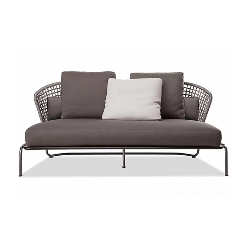 UV Resistant Metal Patio Sofa  Outdoor Patio Sofa with Cushion