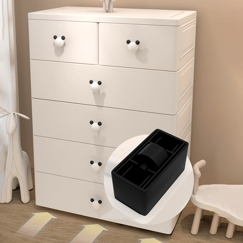 Modern Kids Nightstand Vertical Nursery Dresser with 6 Drawers