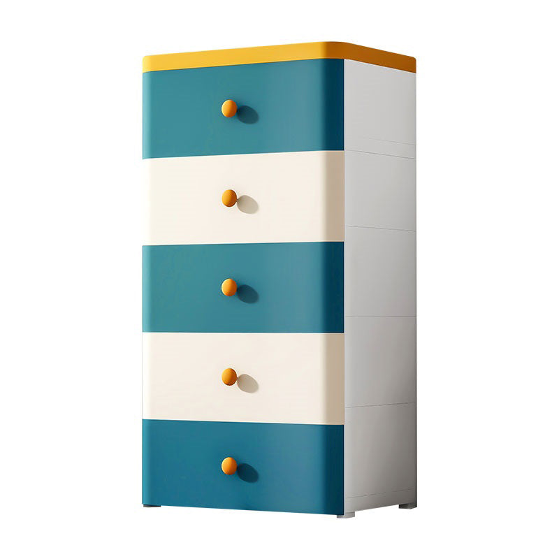 5 Drawers Kids Dresser Set Vertical Scandinavian Nursery Dresser