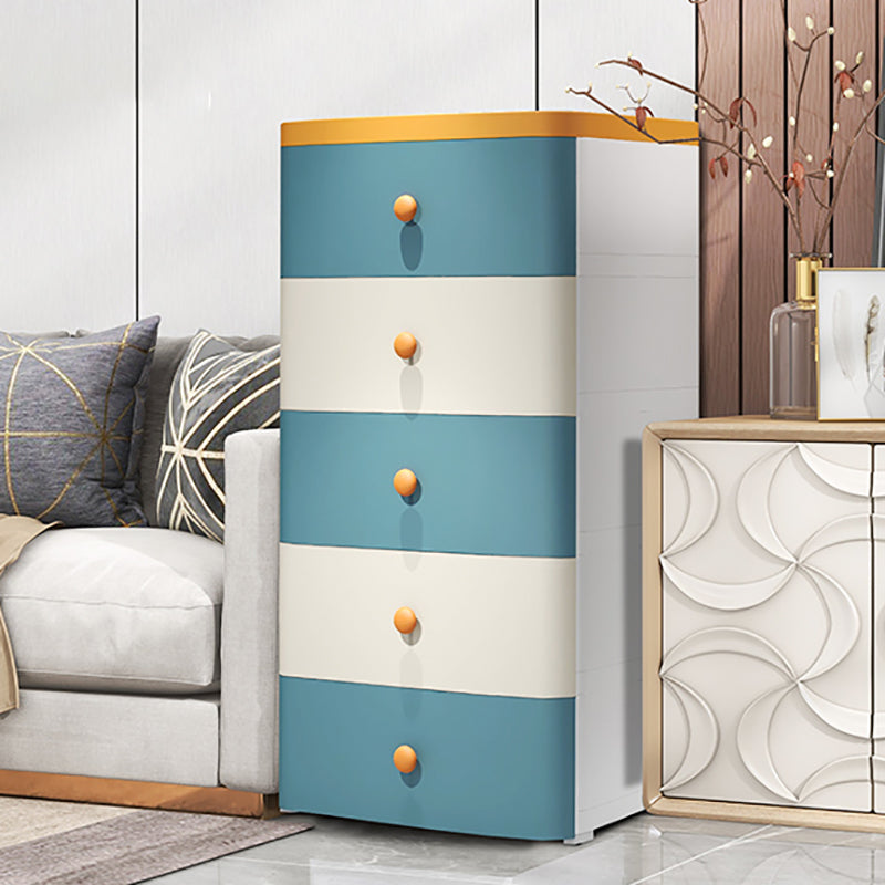 5 Drawers Kids Dresser Set Vertical Scandinavian Nursery Dresser