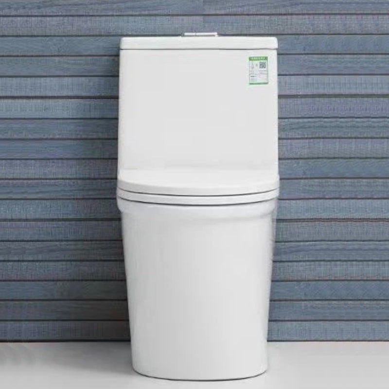 Modern Ceramic Toilet Floor Mounted One Piece Skirted Urine Toilet with Toilet Seat