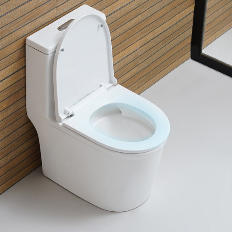 Modern Ceramic Toilet Floor Mounted One Piece Skirted Urine Toilet with Toilet Seat