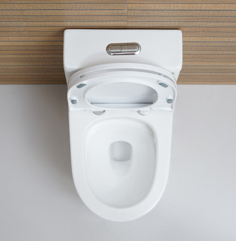 Modern Ceramic Toilet Floor Mounted One Piece Skirted Urine Toilet with Toilet Seat