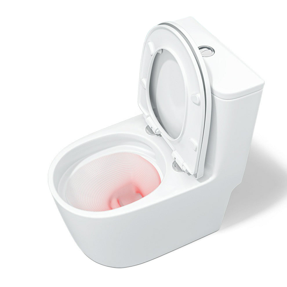 Modern Ceramic Toilet Floor Mounted One Piece Skirted Urine Toilet with Toilet Seat