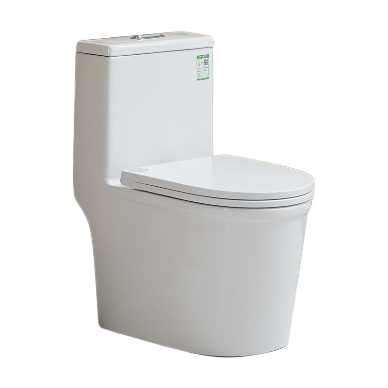 Modern Ceramic Toilet Floor Mounted One Piece Skirted Urine Toilet with Toilet Seat