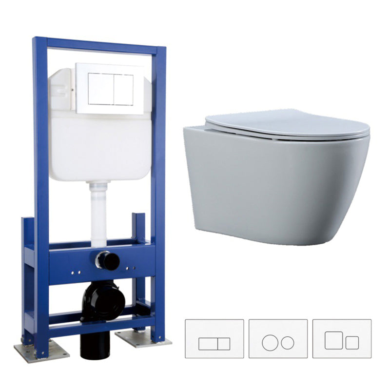 Contemporary All-In-One Flush Toilet Wall Mount Porcelain Toilet