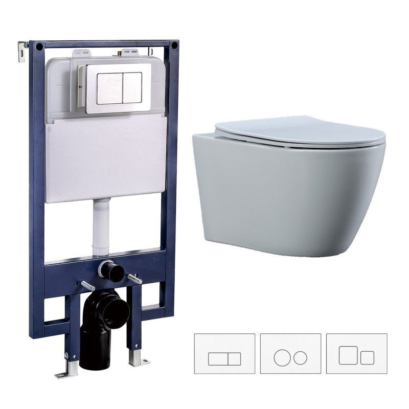 Contemporary All-In-One Flush Toilet Wall Mount Porcelain Toilet