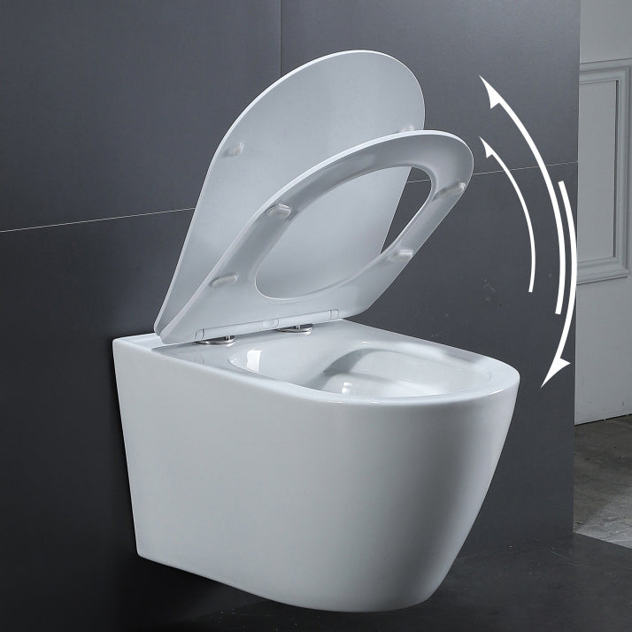 Contemporary All-In-One Flush Toilet Wall Mount Porcelain Toilet