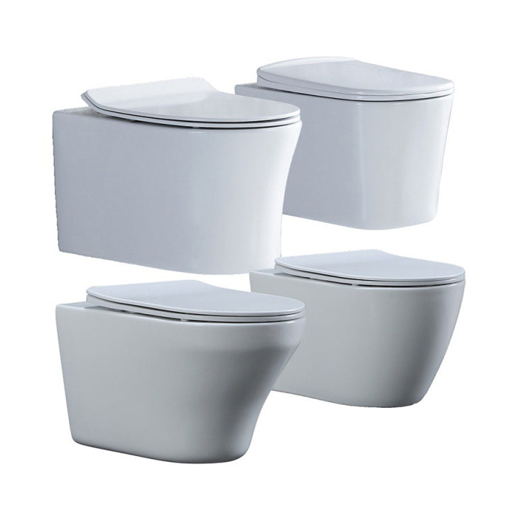 Contemporary All-In-One Flush Toilet Wall Mount Porcelain Toilet