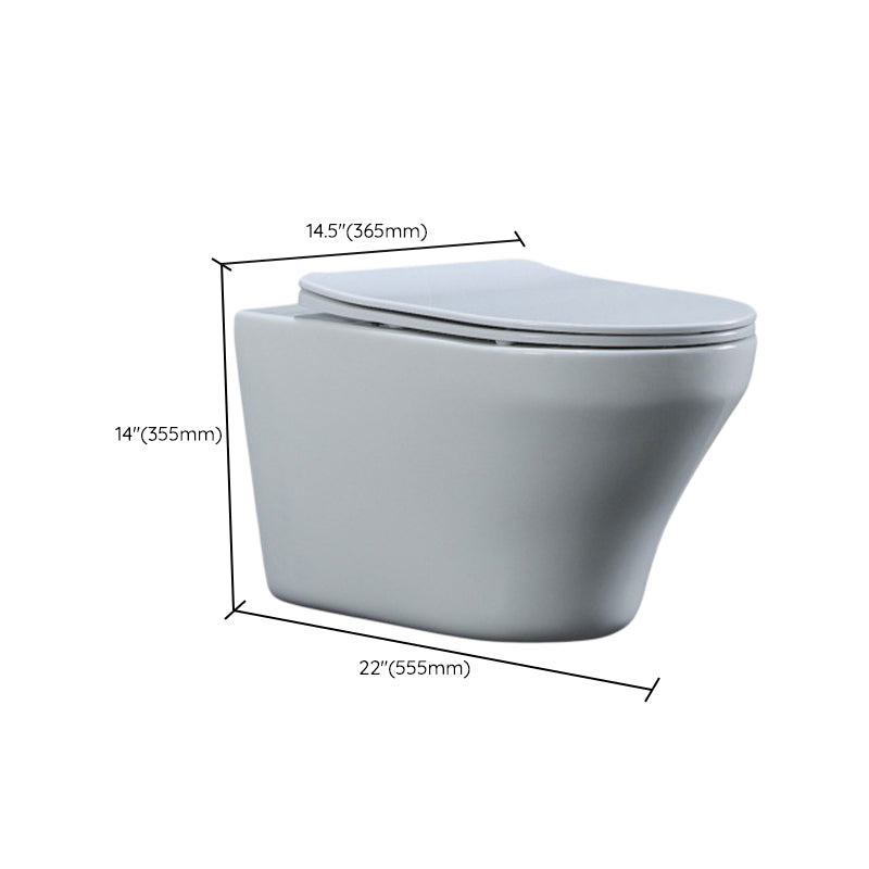 Contemporary All-In-One Flush Toilet Wall Mount Porcelain Toilet