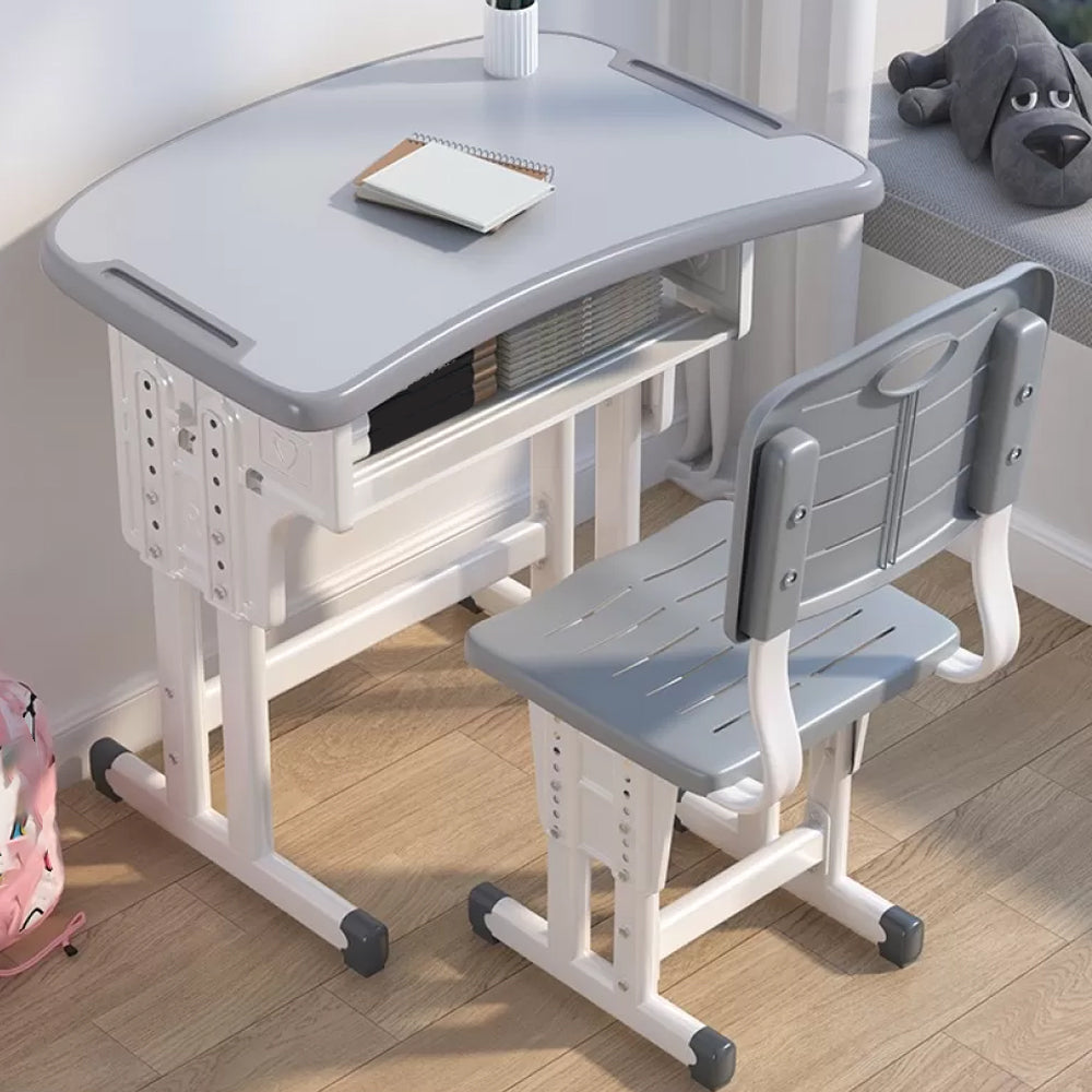 Adjustable School Kids Desk Writing Desk Kids Desk and Chair with Hutch