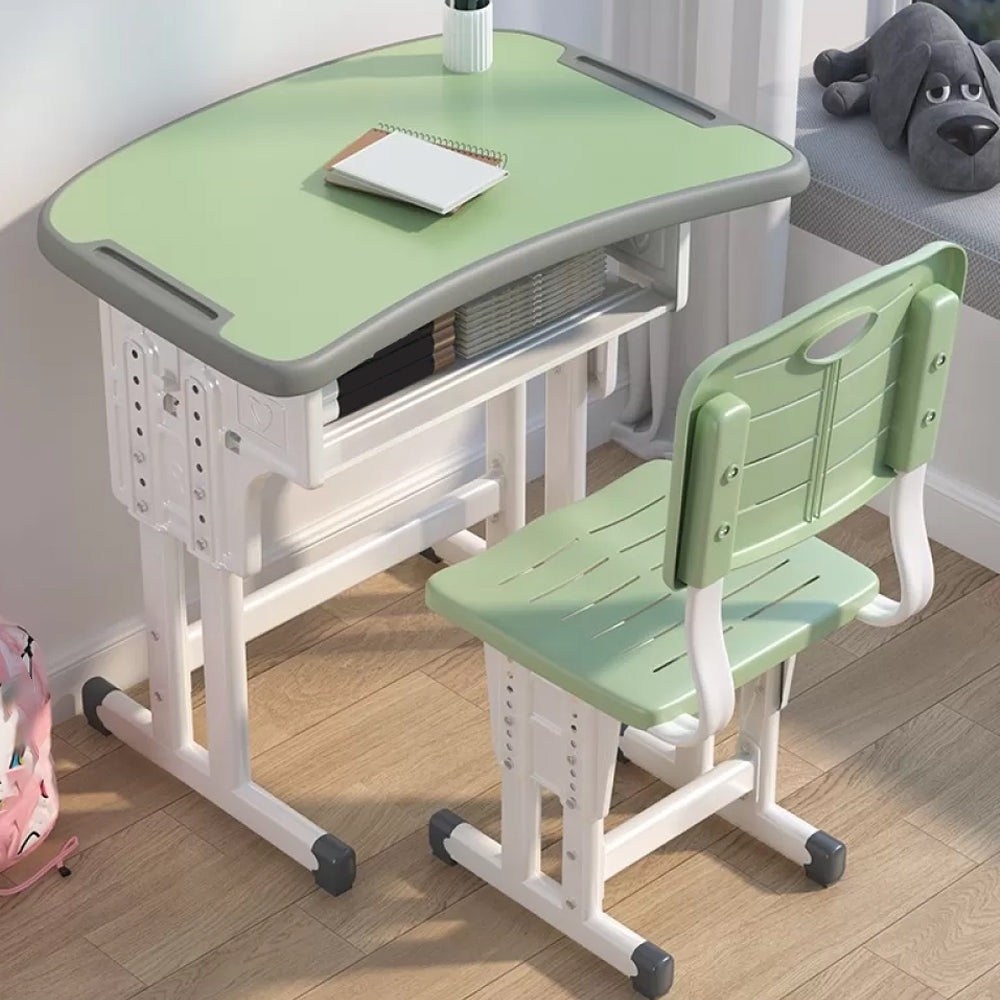 Adjustable School Kids Desk Writing Desk Kids Desk and Chair with Hutch