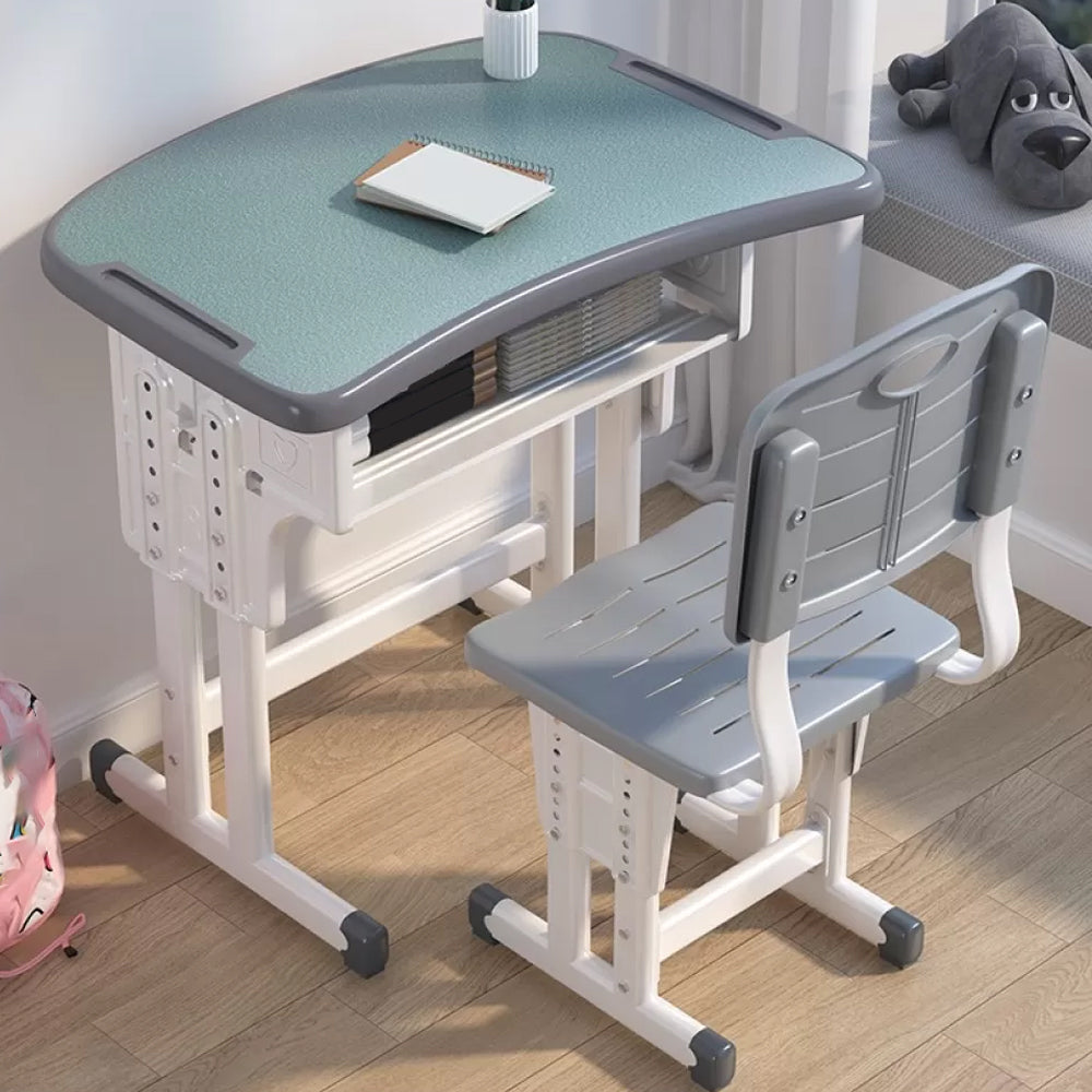 Adjustable School Kids Desk Writing Desk Kids Desk and Chair with Hutch