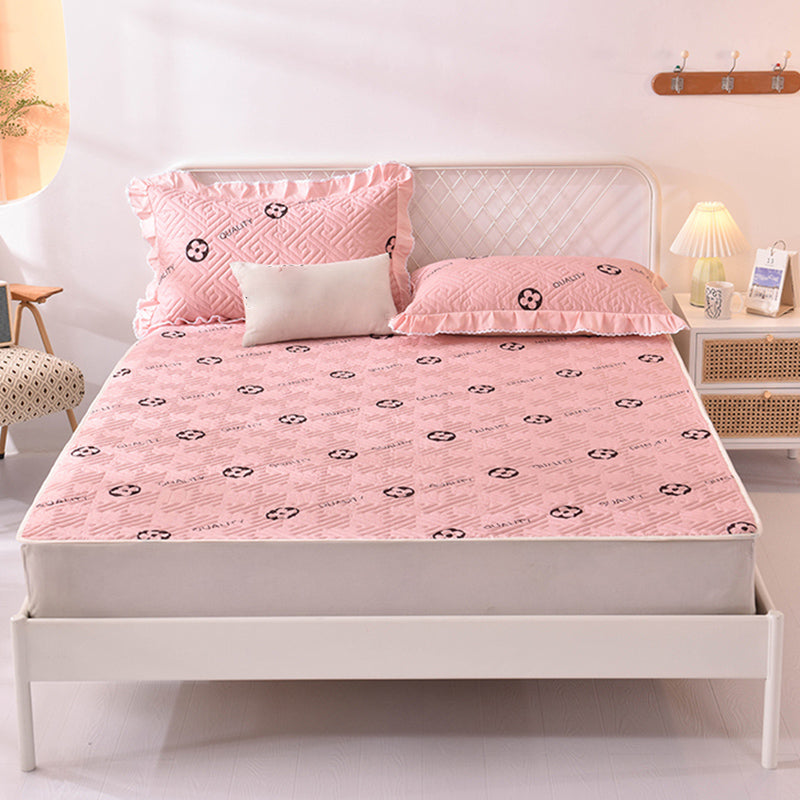 Quilted Bed Sheet Cotton Cartoon Decoration Soft Breathable Bed Sheet Set