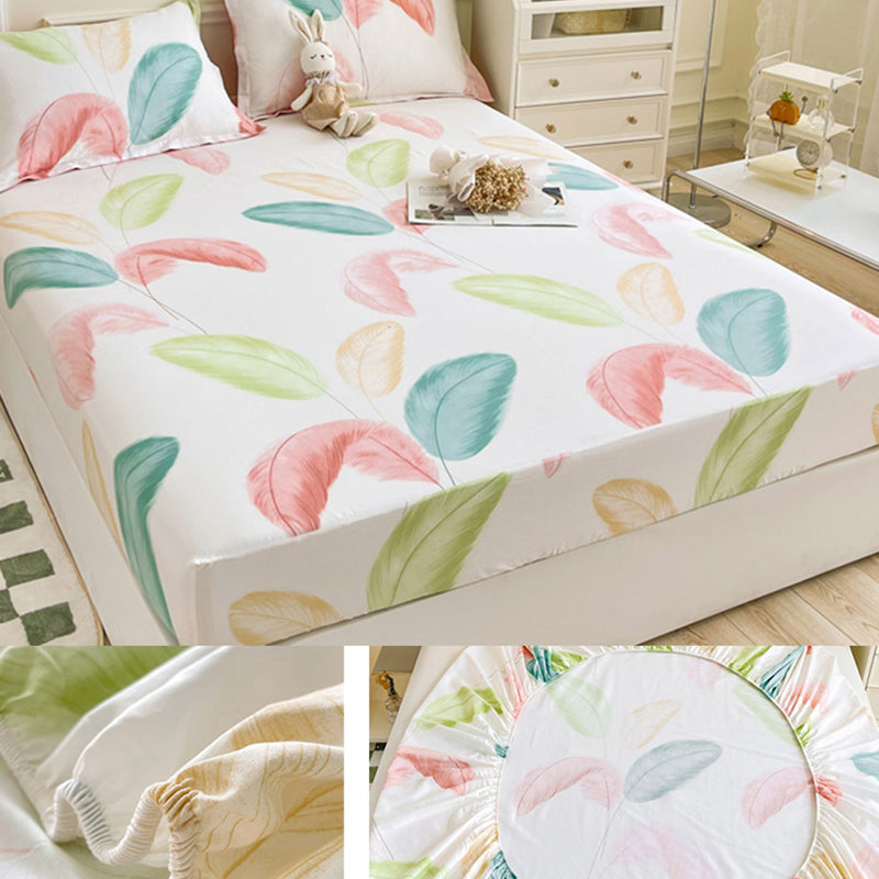 Breathable Bed Sheet Set 100 Cotton Percale Printed Bed Sheet Set
