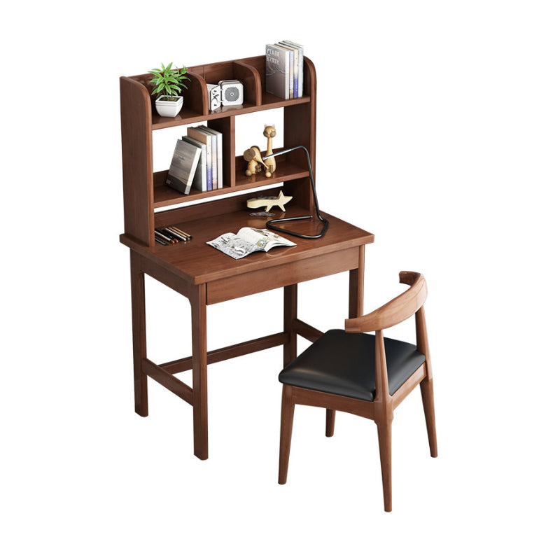 Wood Writing Desk and Chair Set Kids Desks with Drawer for Children Age 12-15 Desk