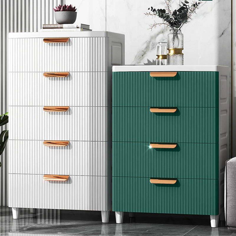 Vertical Scandinavian Nursery Dresser 6 Drawers Dresser for Kid Room