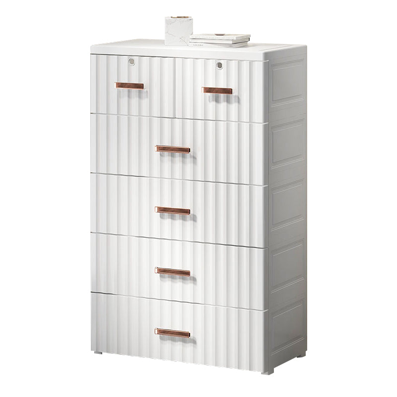 Vertical Scandinavian Nursery Dresser 6 Drawers Dresser for Kid Room