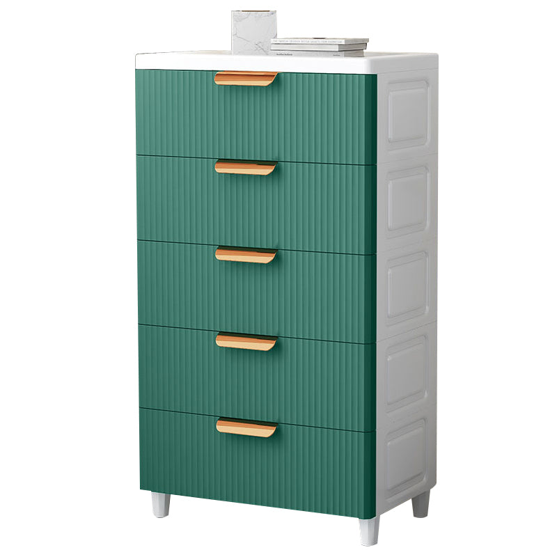 Vertical Scandinavian Nursery Dresser 6 Drawers Dresser for Kid Room