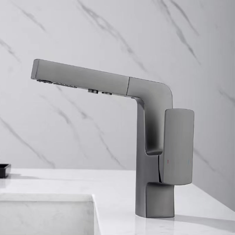 Lever Handles Basin Lavatory Faucet Modern Vanity Sink Faucet