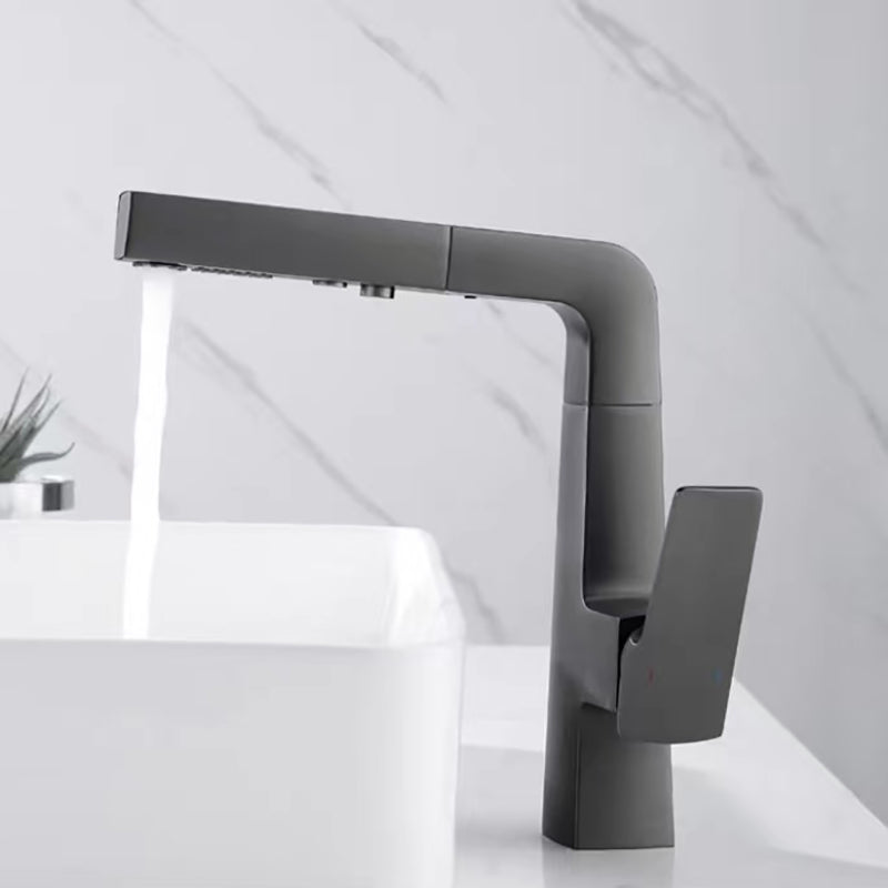 Lever Handles Basin Lavatory Faucet Modern Vanity Sink Faucet