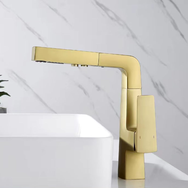 Lever Handles Basin Lavatory Faucet Modern Vanity Sink Faucet