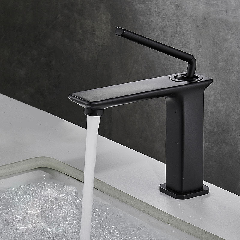 Modern Basin Lavatory Faucet Single Handle Low Arc Bathroom Faucet