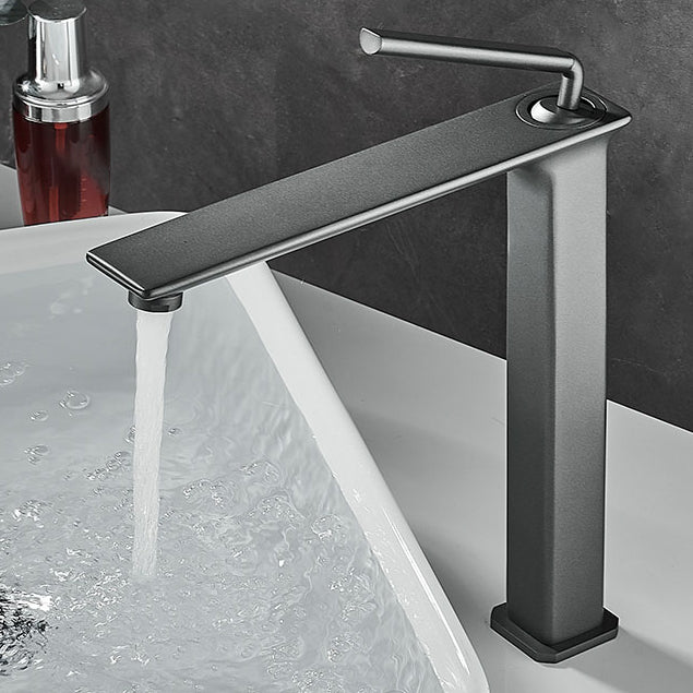 Modern Basin Lavatory Faucet Single Handle Low Arc Bathroom Faucet