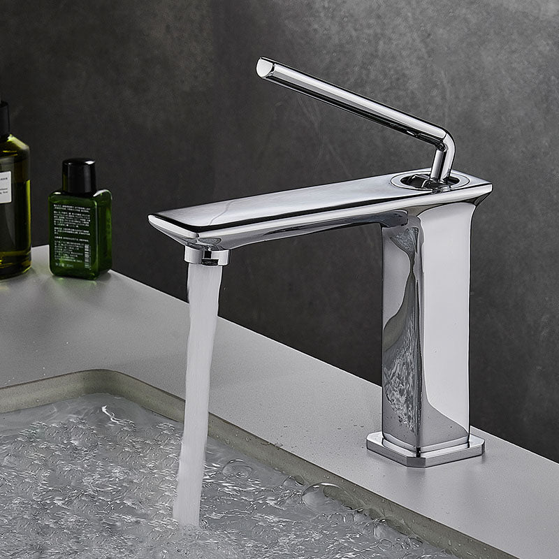 Modern Basin Lavatory Faucet Single Handle Low Arc Bathroom Faucet