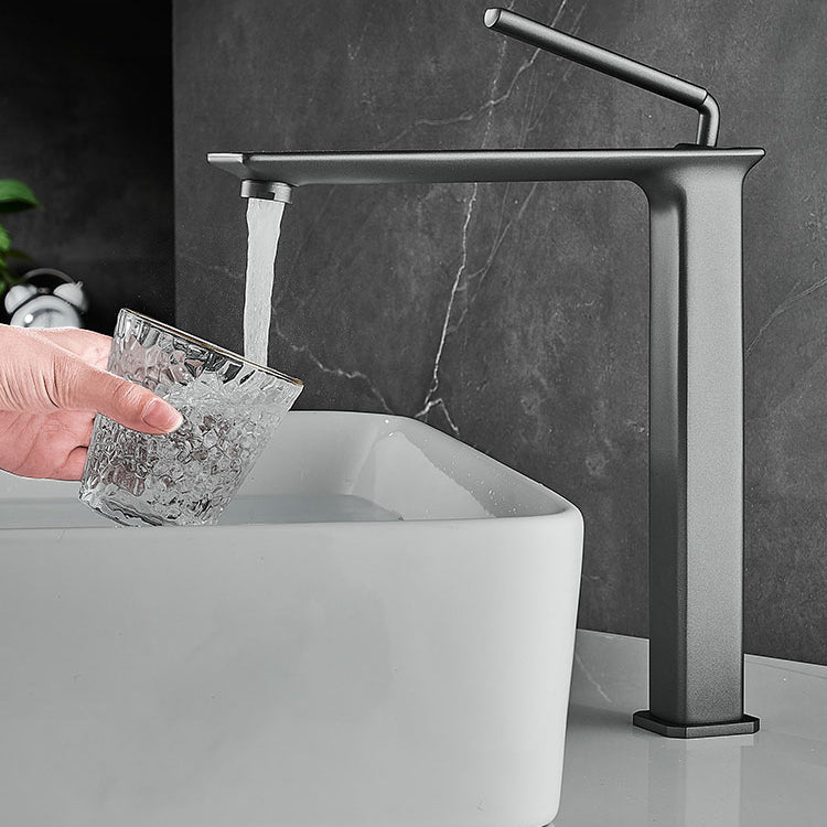 Modern Basin Lavatory Faucet Single Handle Low Arc Bathroom Faucet