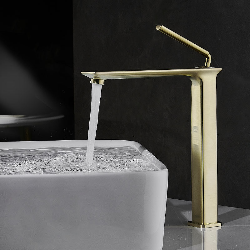 Modern Basin Lavatory Faucet Single Handle Low Arc Bathroom Faucet