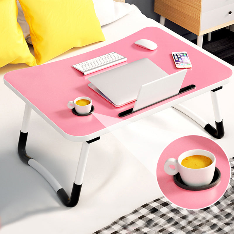 Folding Writing Desk Rectangular Shape Task Desks with 2-Legs for Home