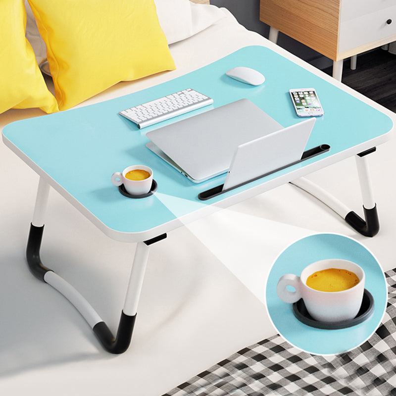 Folding Writing Desk Rectangular Shape Task Desks with 2-Legs for Home