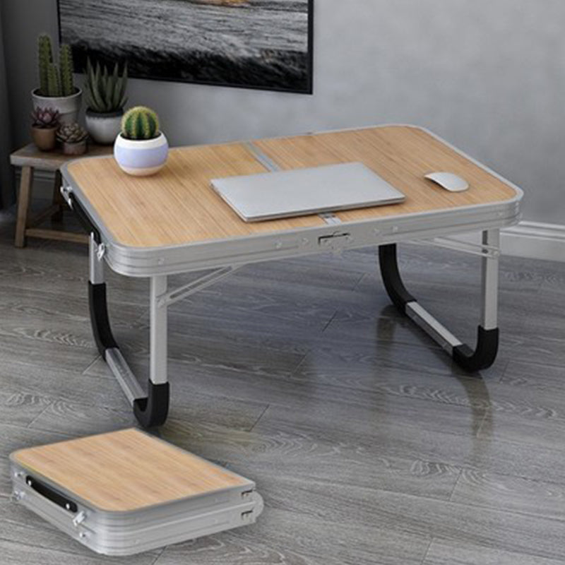 Folding Writing Desk Rectangular Shape Task Desk with 2-Legs for Home