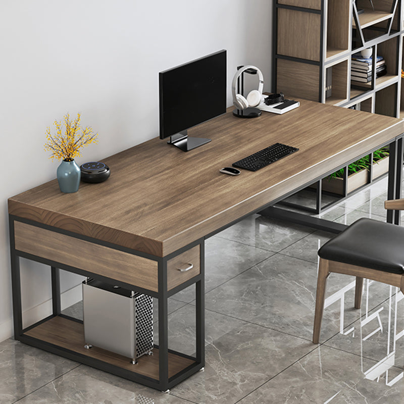 Solid Wood Rectangular Gaming Desk Modern 29.32-inch Tall Computer Desk